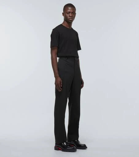 Christian Louboutin Our Georges Black Leather Derby Shoes (Clearance Sale)