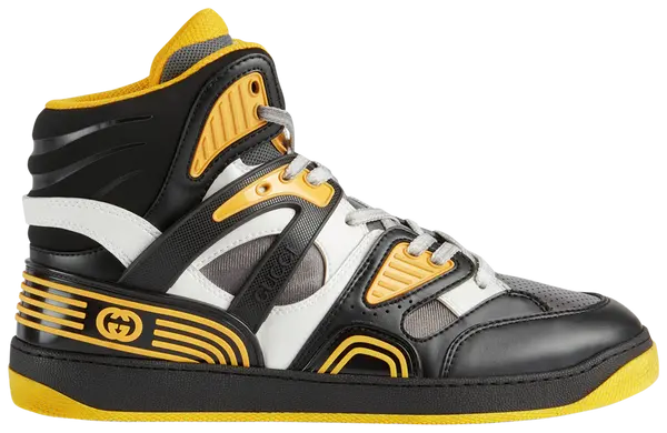 Gucci Black & White High-Top Sneakers (Clearance Sale)