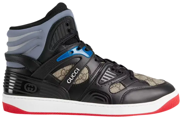 Gucci Black & White High-Top Sneakers (Clearance Sale)