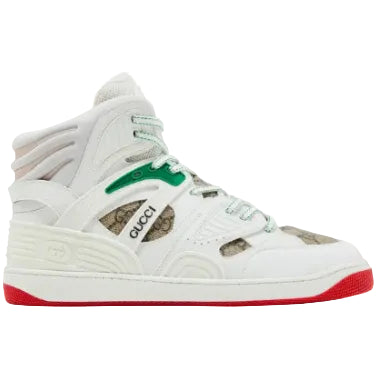 Gucci Black & Grey High-Top Sneakers with Red Accents (Clearance Sale)