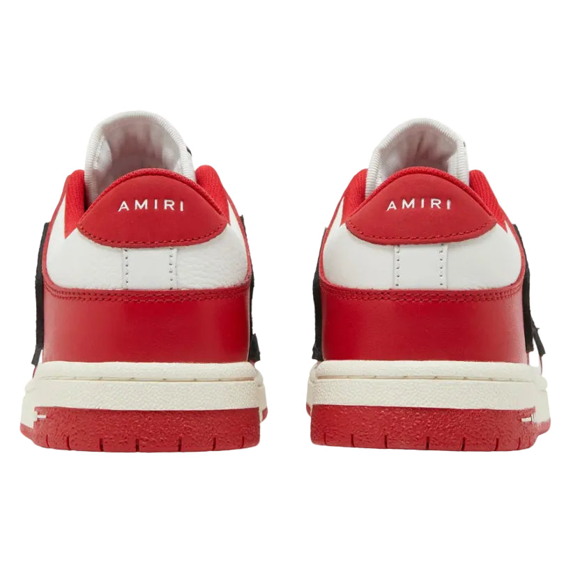 AMIRI Skel Top Low Red, Black & White Sneakers (Clearance Sale)