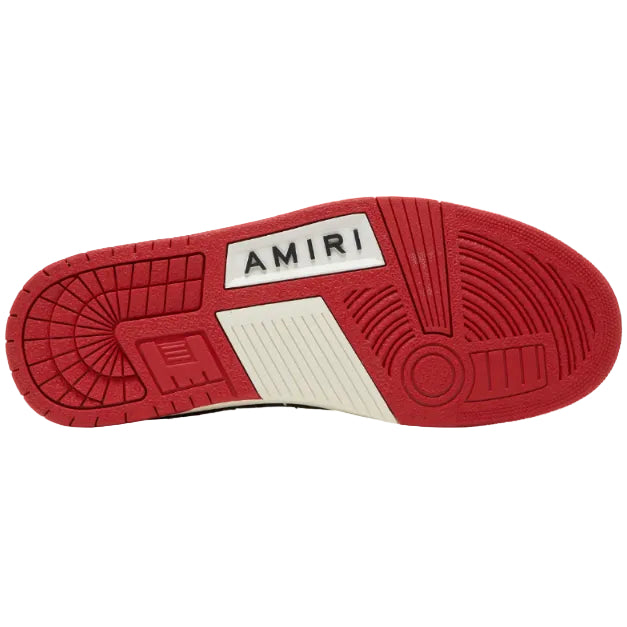 AMIRI Skel Top Low Red, Black & White Sneakers (Clearance Sale)