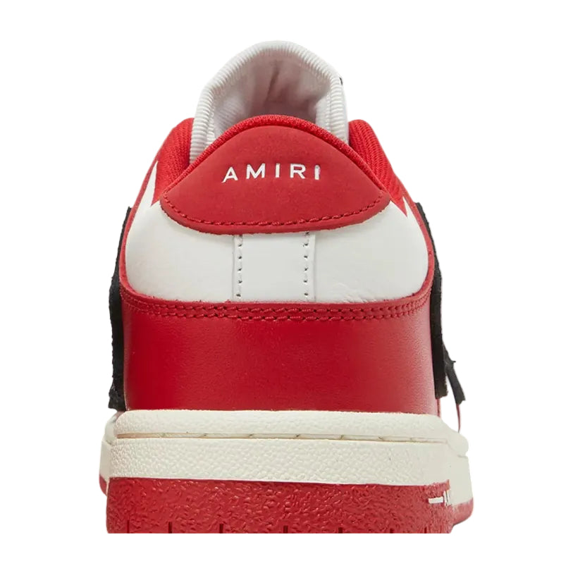 AMIRI Skel Top Low Red, Black & White Sneakers (Clearance Sale)