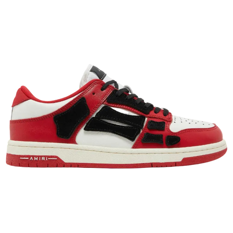 AMIRI Skel Top Low Red, Black & White Sneakers (Clearance Sale)