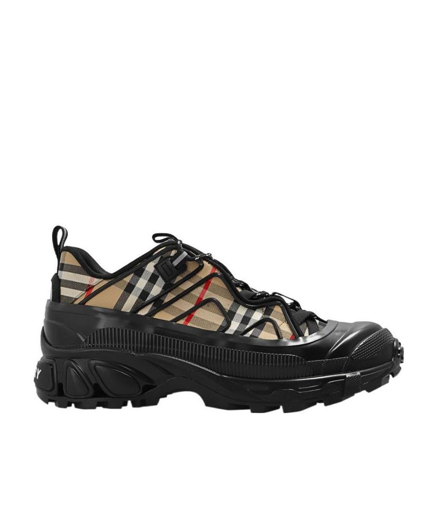 Burberry Arthur Vintage Check Sneakers – Archive Beige / Black(Clearance)