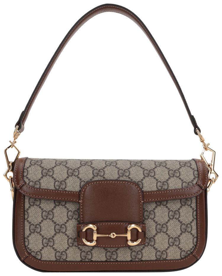 Gucci 1955 Horsebit Shoulder Bag — GG Supreme Canvas(Clearance)