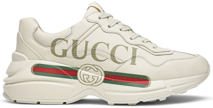 Gucci Rhyton Leather Sneaker White(Clearance)