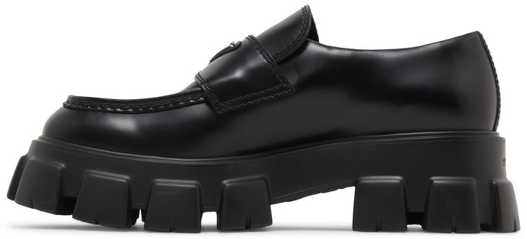 Prada Monolith Black Chunky Lug Sole Loafers (Clearance Sale)