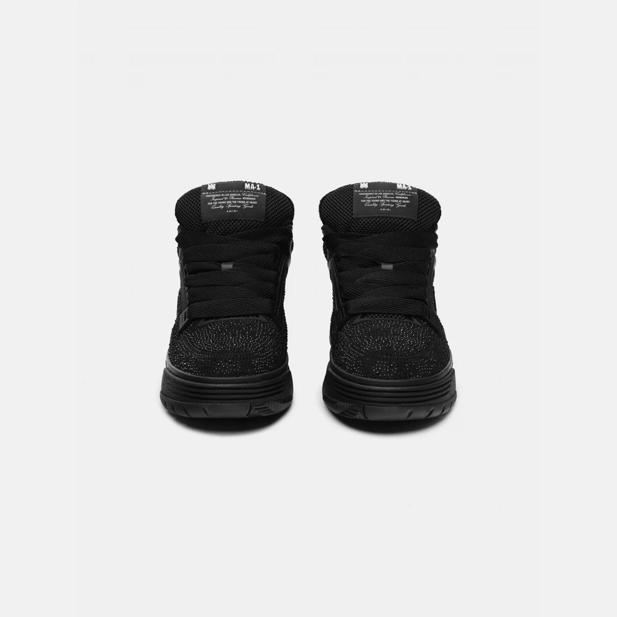 AMIRI MA-1 White & Black Sneakers (Clearance Sale)