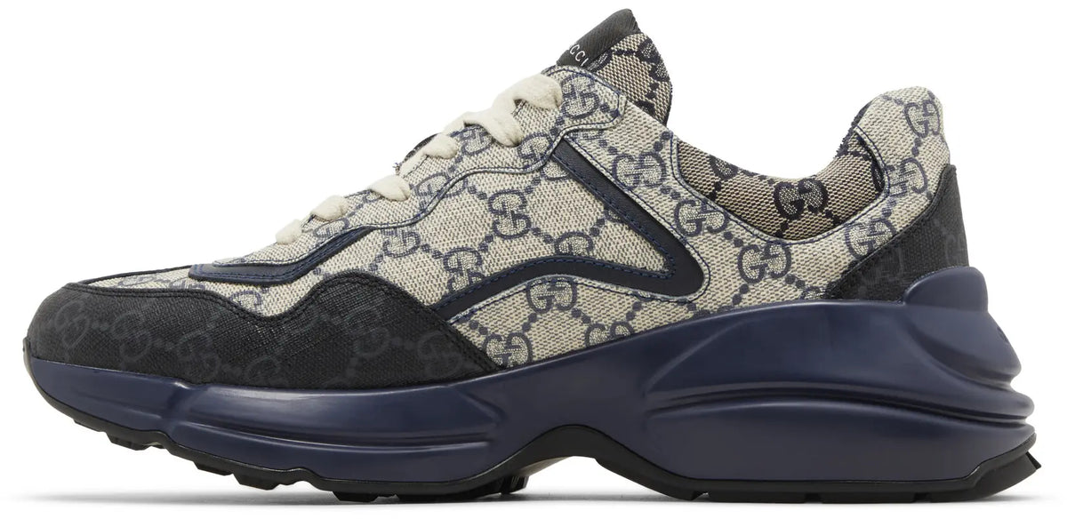 Gucci GG Supreme Runner Sneaker — Navy Blue (Clearance)