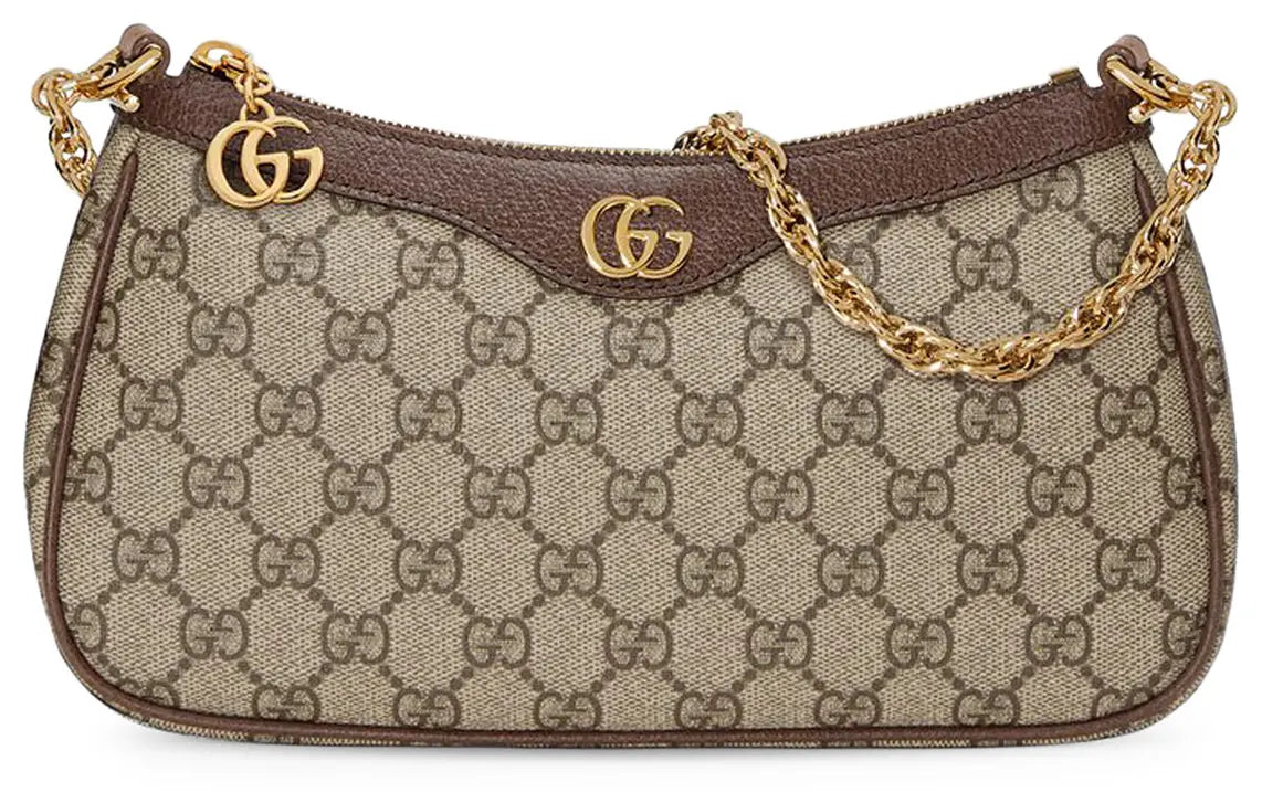 Gucci Ophidia GG Mini Bag — GG Supreme Canvas with Chain Strap(Clearance)