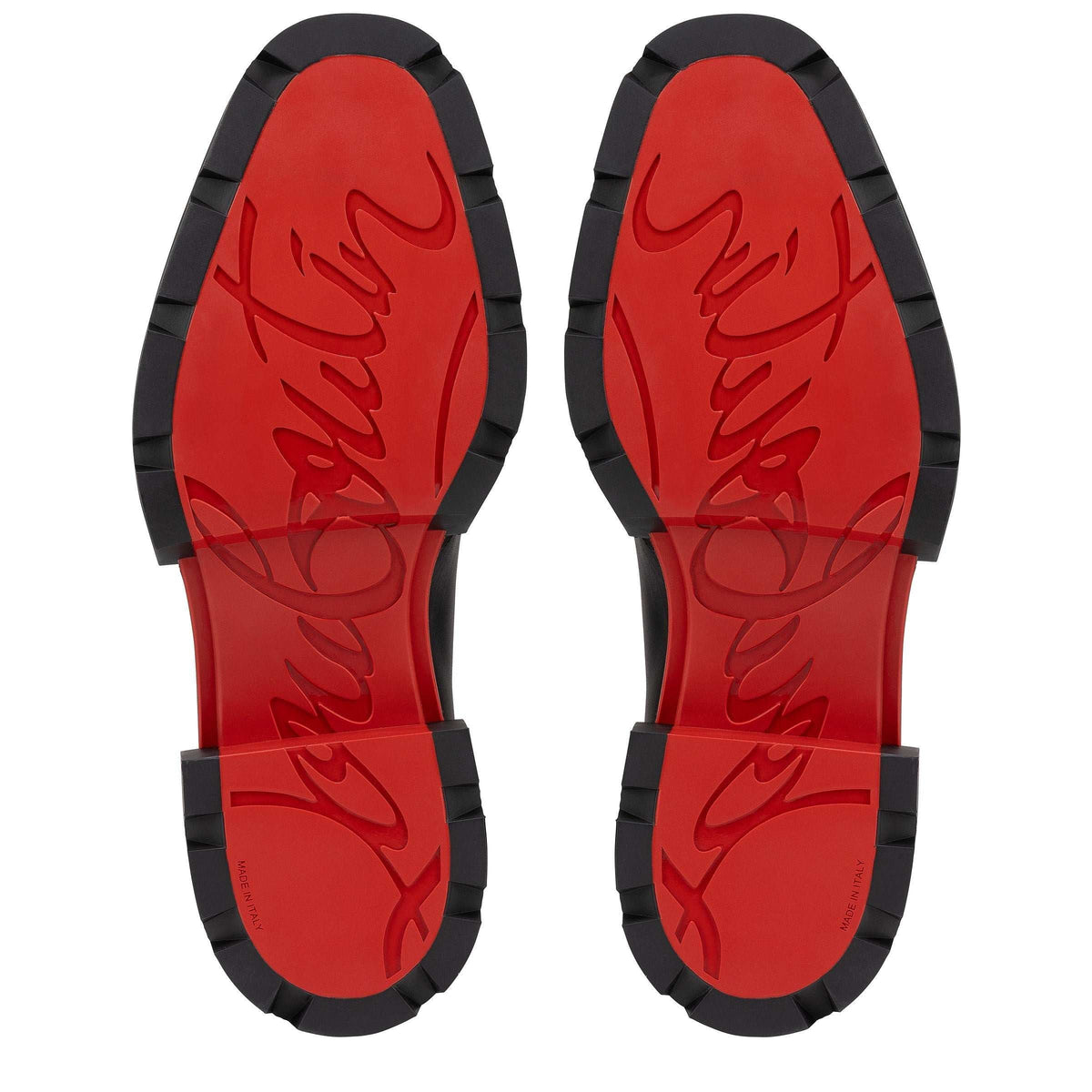 Christian Louboutin Our Pabelito Black Lug-Sole Derby Shoes (Clearance Sale)