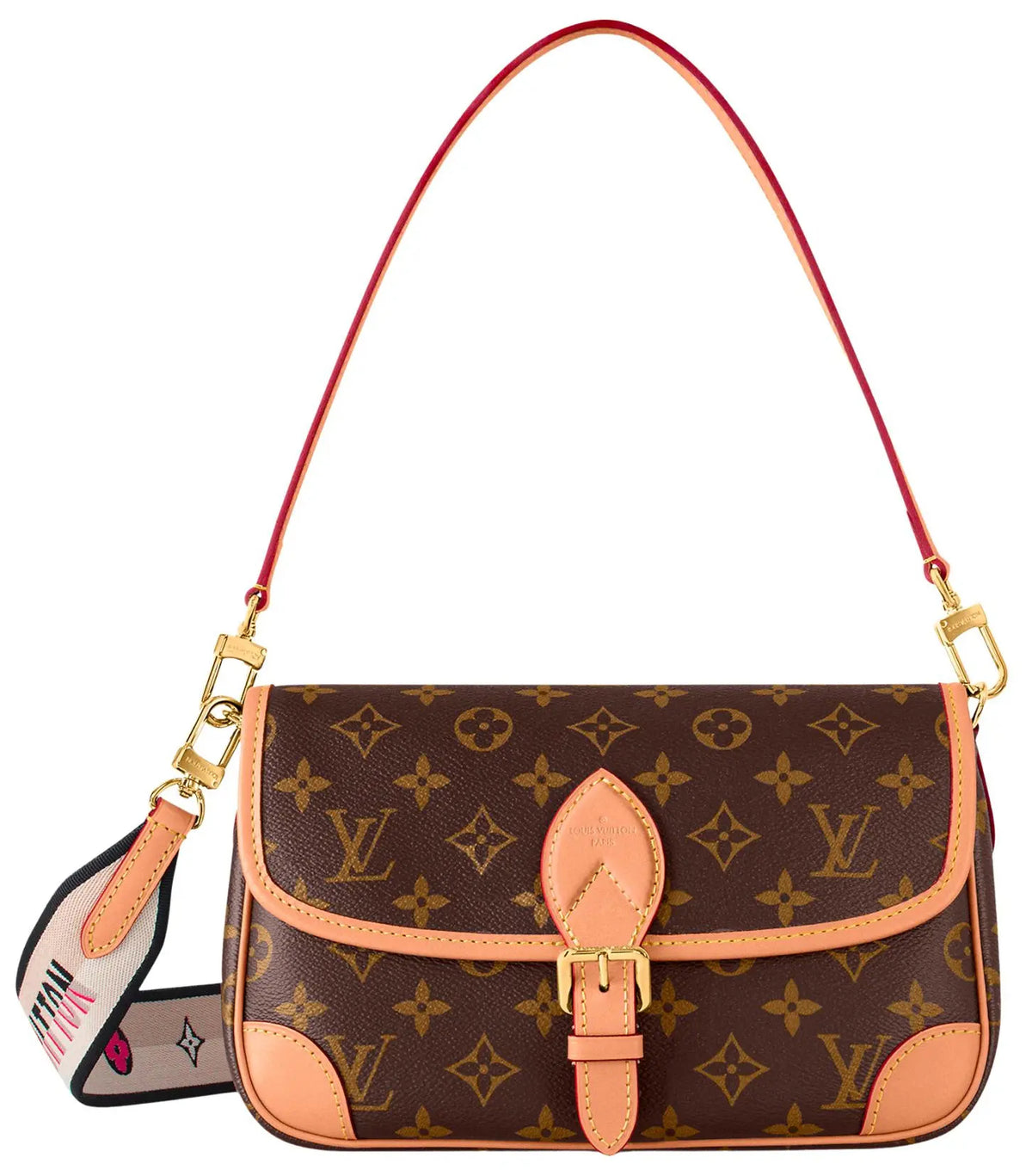 Louis Vuitton Monogram Flap Shoulder Bag - Brown & Tan (Clearance Sale)