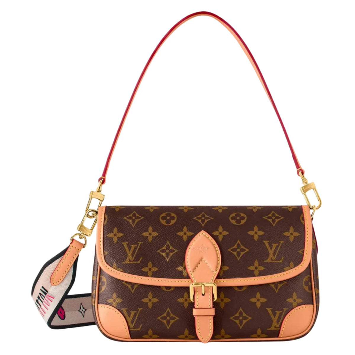 Louis Vuitton Monogram Flap Shoulder Bag - Brown & Tan (Clearance Sale)