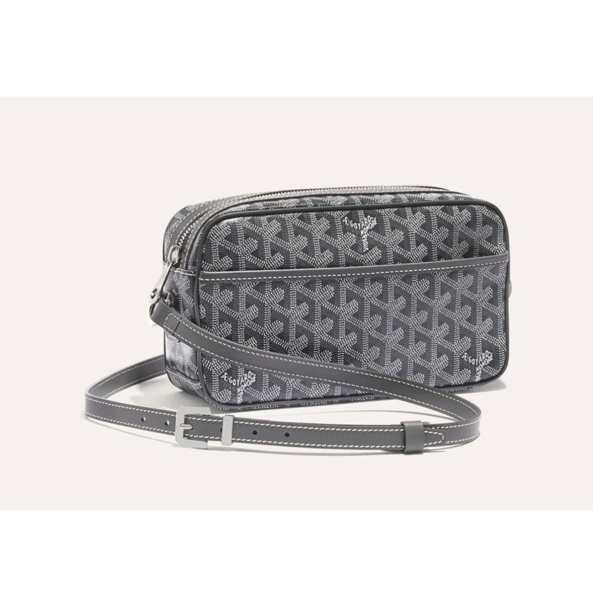 Goyard Slate Grey Chevron Camera Crossbody Bag (Clearance Sale)