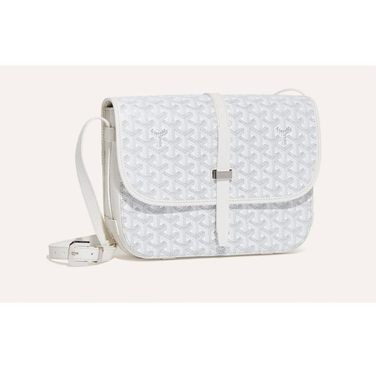Goyard Belvedere White Crossbody Bag (Clearance Sale)