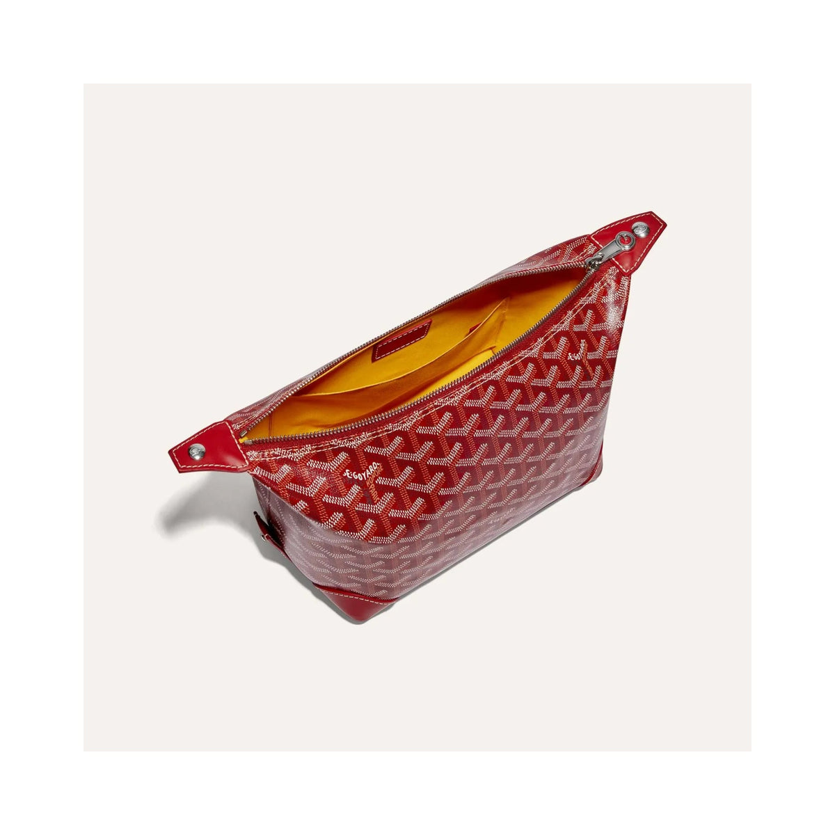 Goyard Cap-Vert Burgundy Chevron Zip Bag (Clearance Sale)
