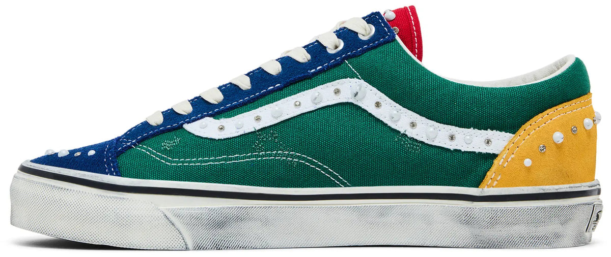 Vans Style 36 Yacht Club Low-Top Sneakers – Green / Blue / Yellow (Clearance Sale)