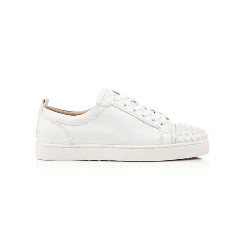 Christian Louboutin White Low-Top Lace-Up Sneakers (Clearance Sale)