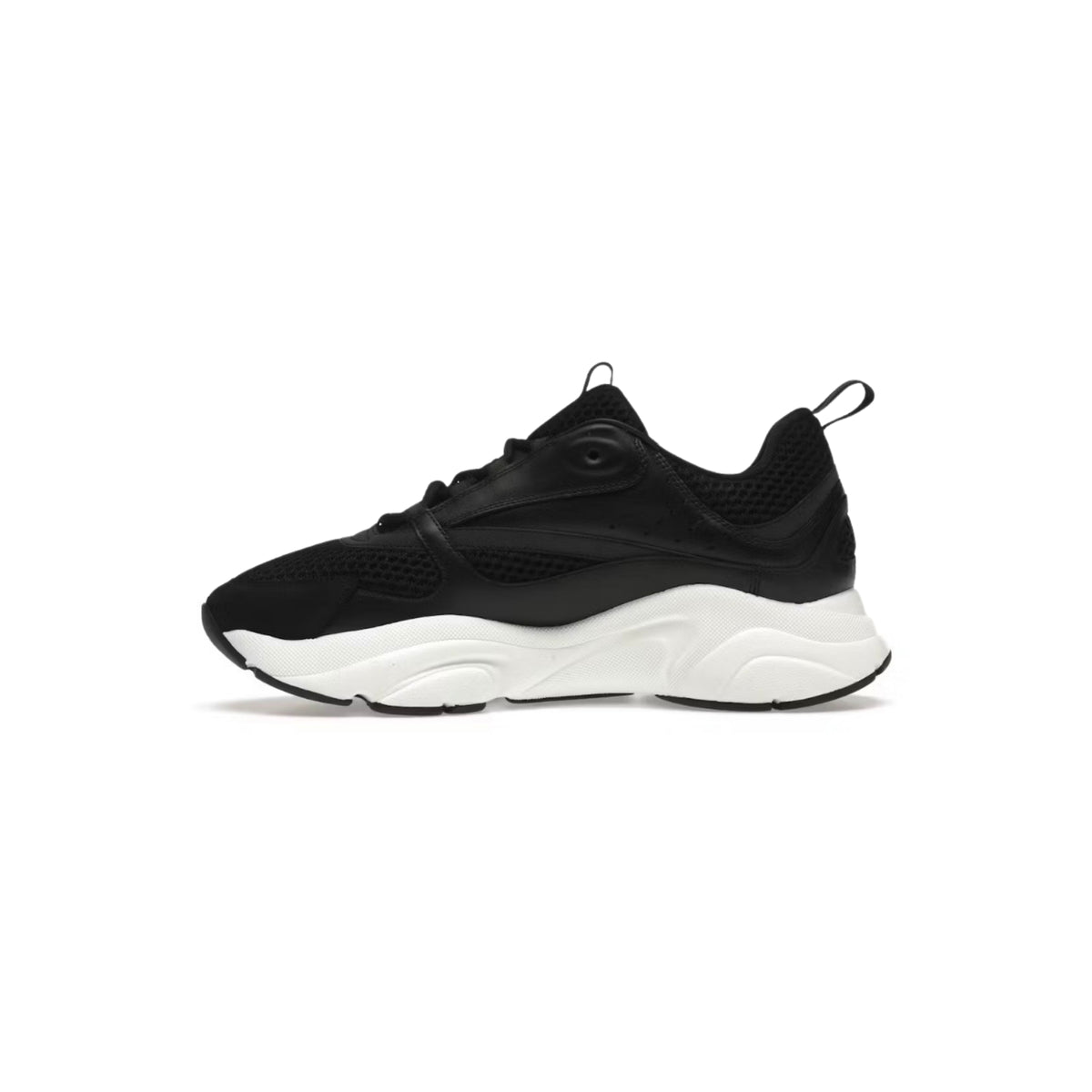 Dior B22 Runner Sneakers – All Black / White Sole | Luxury Athletic Footwear(Clearance)