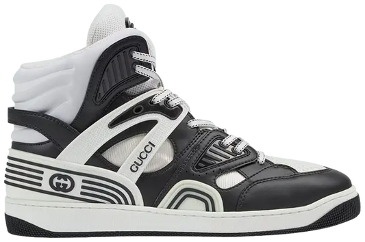 Gucci Black & White High-Top Sneakers (Clearance Sale)