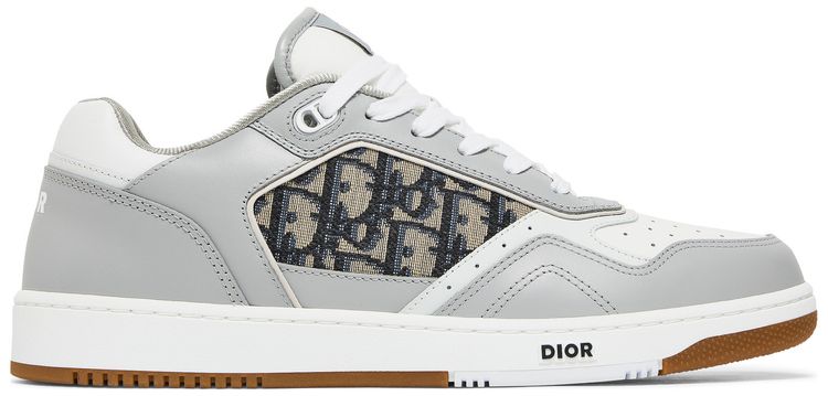 Dior B27 Low-Top Sneakers Grey & White — Oblique Canvas Luxury Footwear (Clearance Sale)