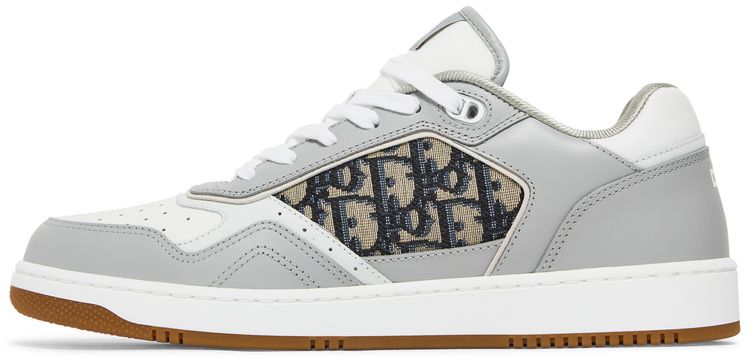 Dior B27 Low-Top Sneakers Grey & White — Oblique Canvas Luxury Footwear (Clearance Sale)