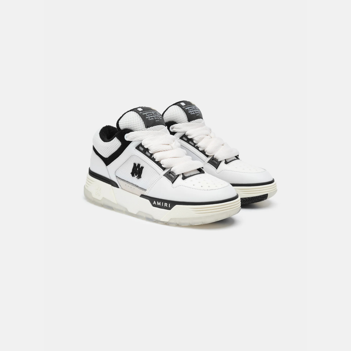 AMIRI MA-1 White & Black Sneakers (Clearance Sale)