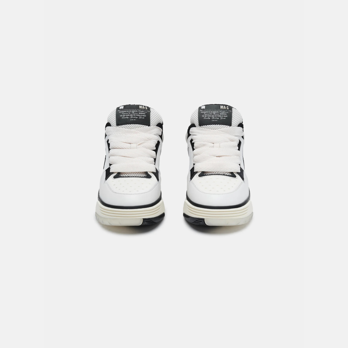 AMIRI MA-1 White & Black Sneakers (Clearance Sale)