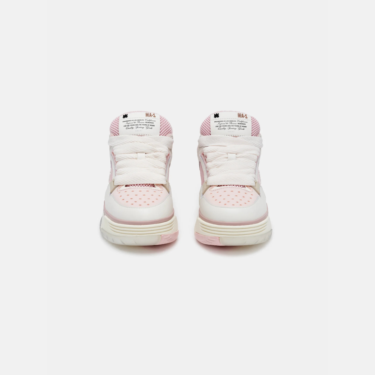AMIRI MA-1 White & Pink Sneakers (Clearance Sale)