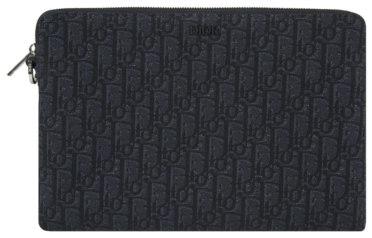 Christian Dior Oblique Flat Pouch Black(Clearance)