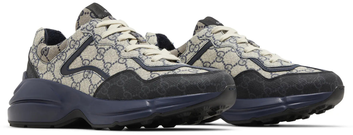Gucci GG Supreme Runner Sneaker — Navy Blue (Clearance)