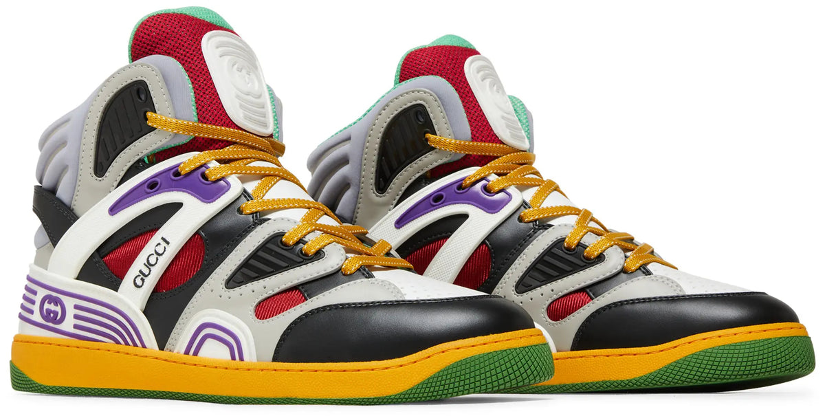 Gucci Black & White High-Top Sneakers (Clearance Sale)