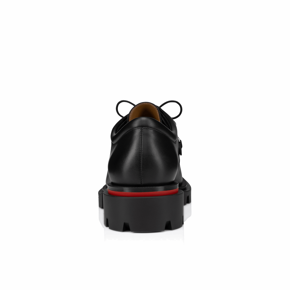 Christian Louboutin Our Pabelito Black Lug-Sole Derby Shoes (Clearance Sale)