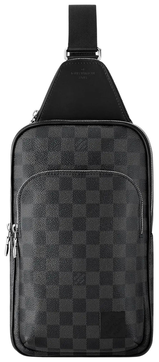 Louis Vuitton Avenue Sling Bag Damier Graphite Canvas Black(Clearance)