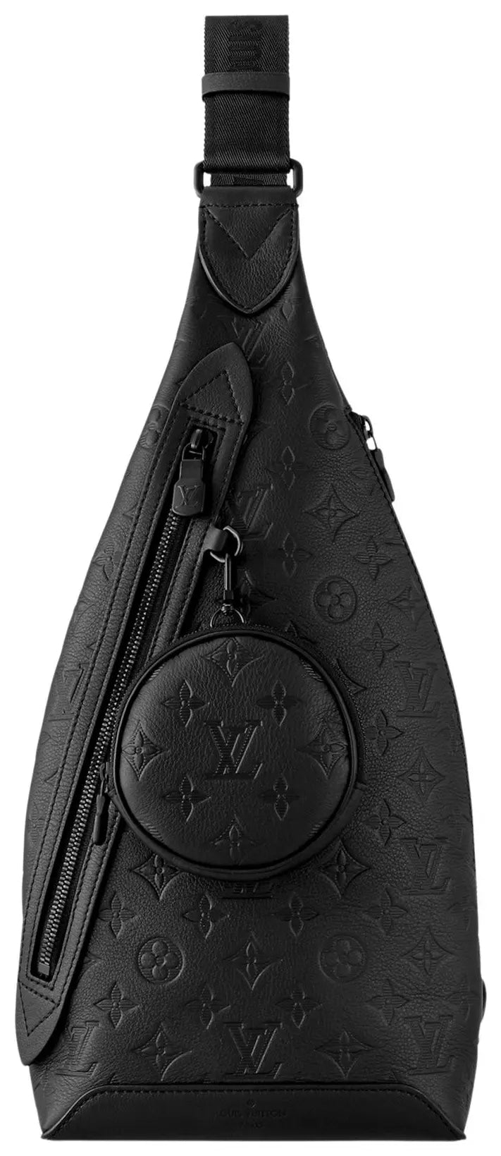 Louis Vuitton Duo Sling Bag Black Monogram Shadow Calfskin (Clearance)