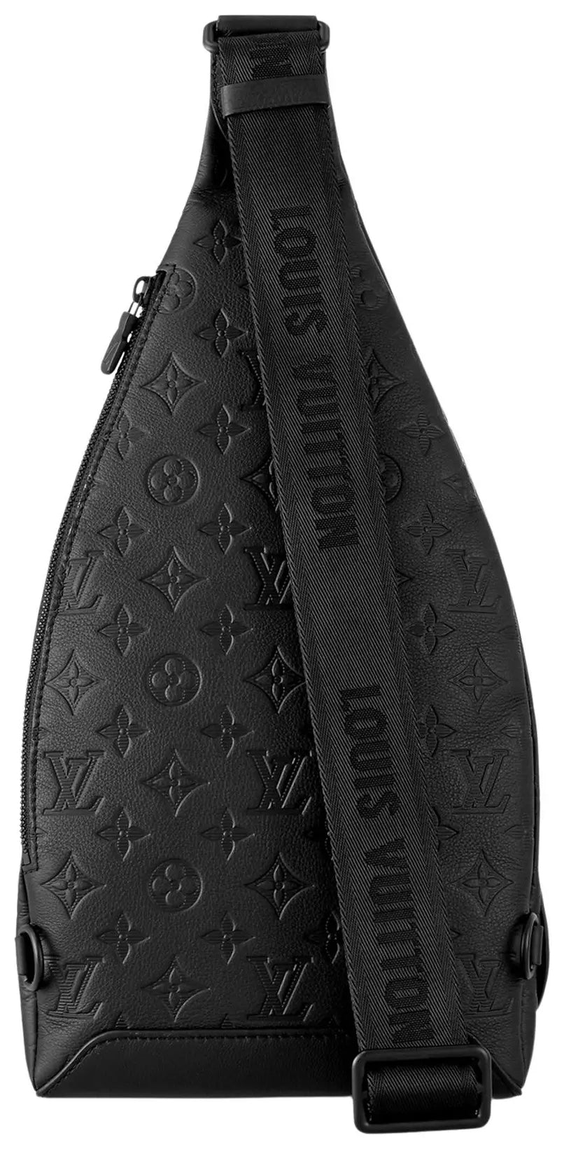 Louis Vuitton Duo Sling Bag Black Monogram Shadow Calfskin (Clearance)