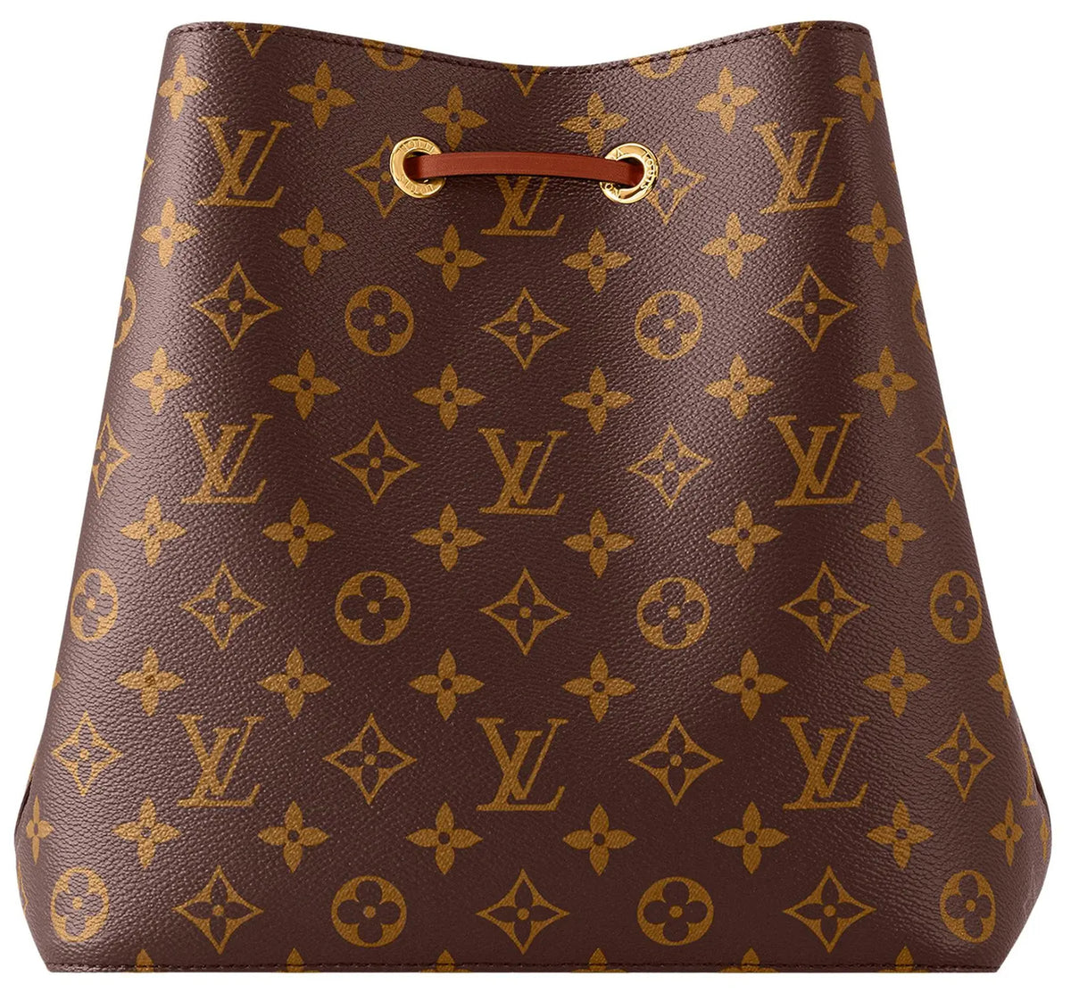 Louis Vuitton Monogram Drawstring Bucket Bag with Red Accents (Clearance Sale)