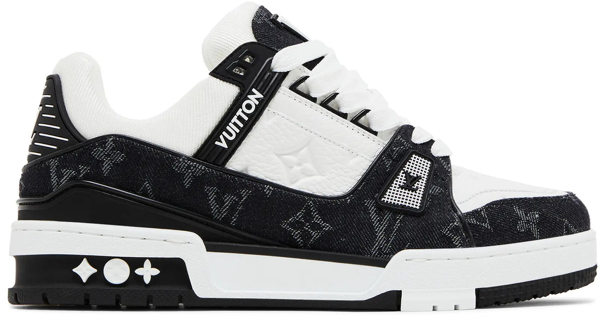 Louis Vuitton LV Trainer Sneakers Monogram Denim Noir Black White (Clearance Sale)