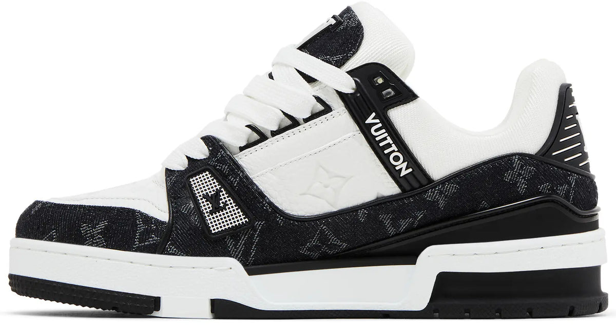 Louis Vuitton LV Trainer Sneakers Monogram Denim Noir Black White (Clearance Sale)