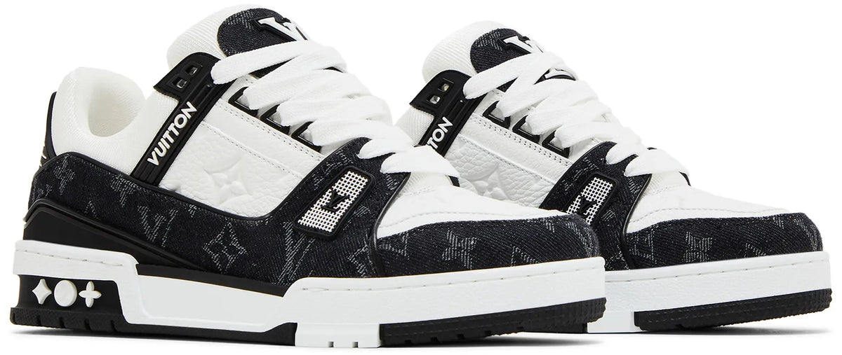 Louis Vuitton LV Trainer Sneakers Monogram Denim Noir Black White (Clearance Sale)