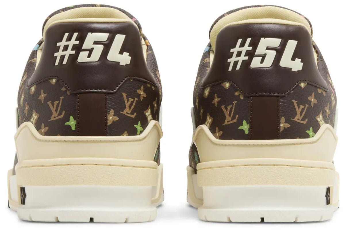 Louis Vuitton LV Trainer Mocha Multi-Color Monogram Sneakers (Clearance)