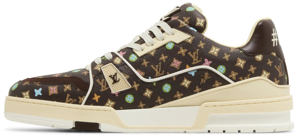 Louis Vuitton LV Trainer Mocha Multi-Color Monogram Sneakers (Clearance)