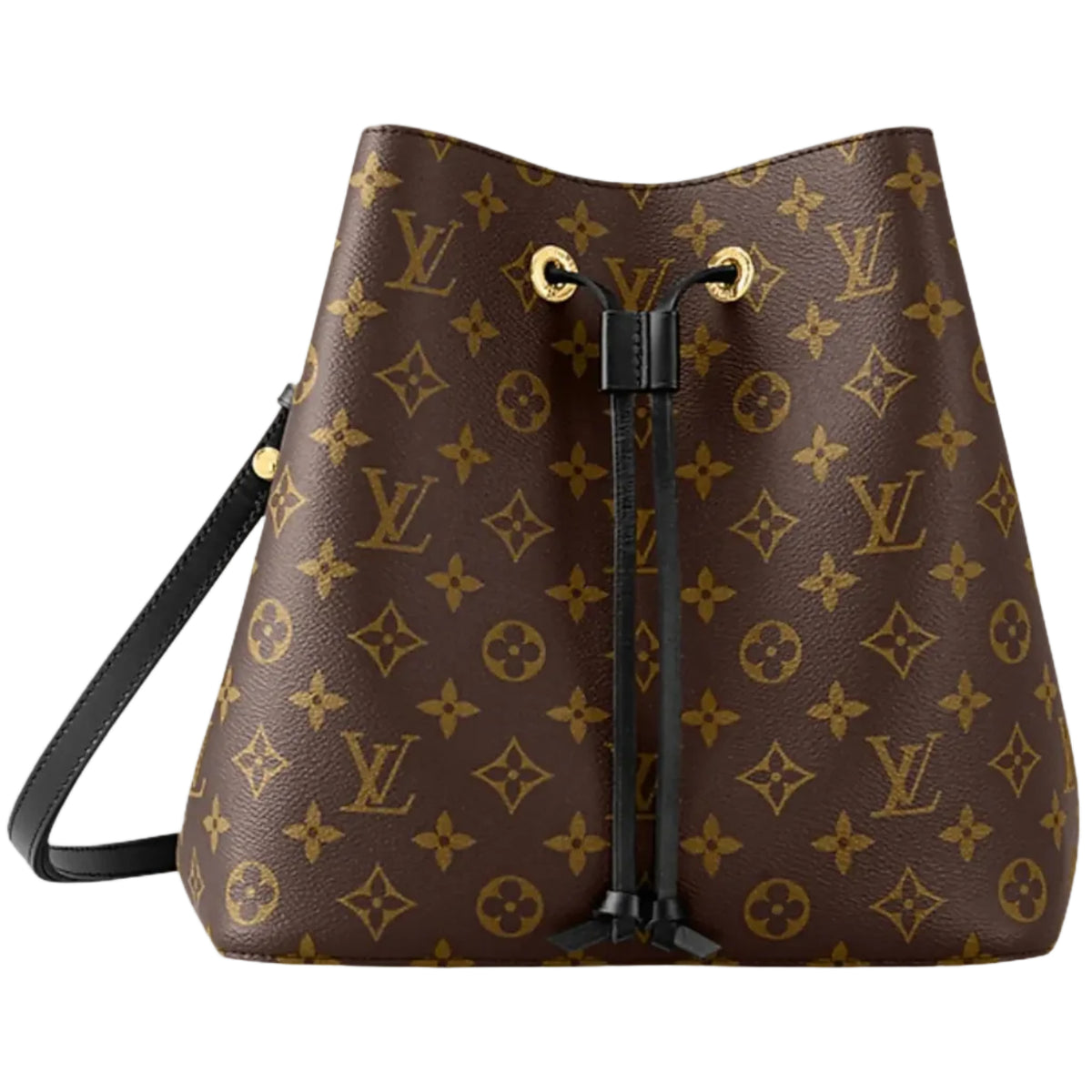Louis Vuitton Monogram Drawstring Bucket Bag with Red Accents (Clearance Sale)