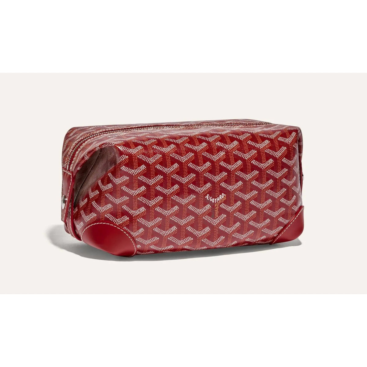 Goyard Cap-Vert Burgundy Chevron Zip Bag (Clearance Sale)