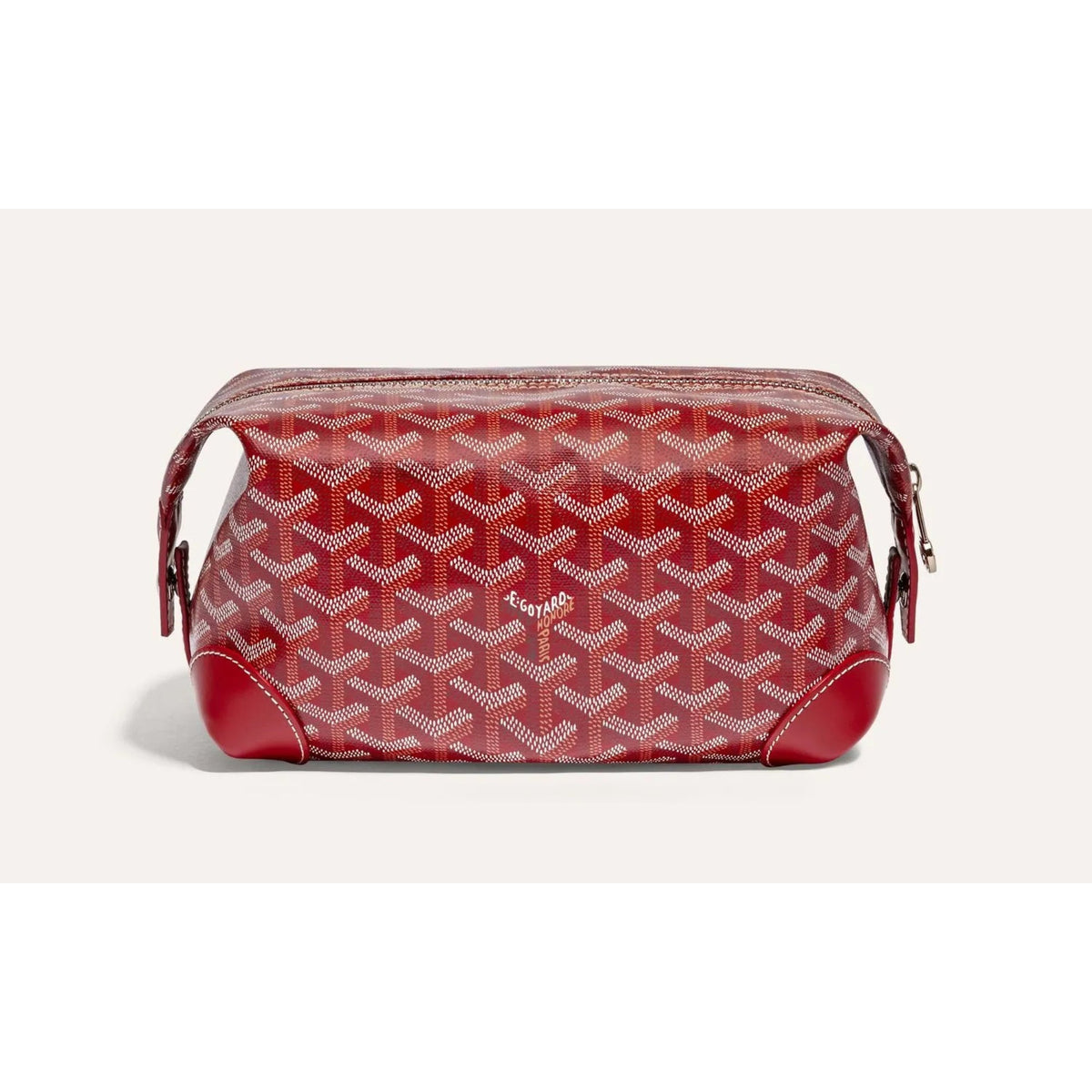 Goyard Cap-Vert Burgundy Chevron Zip Bag (Clearance Sale)