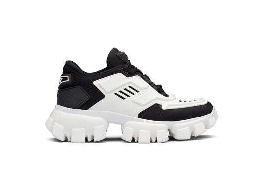 Prada Cloudbust Thunder White & Black Chunky Sneakers (Clearance Sale)