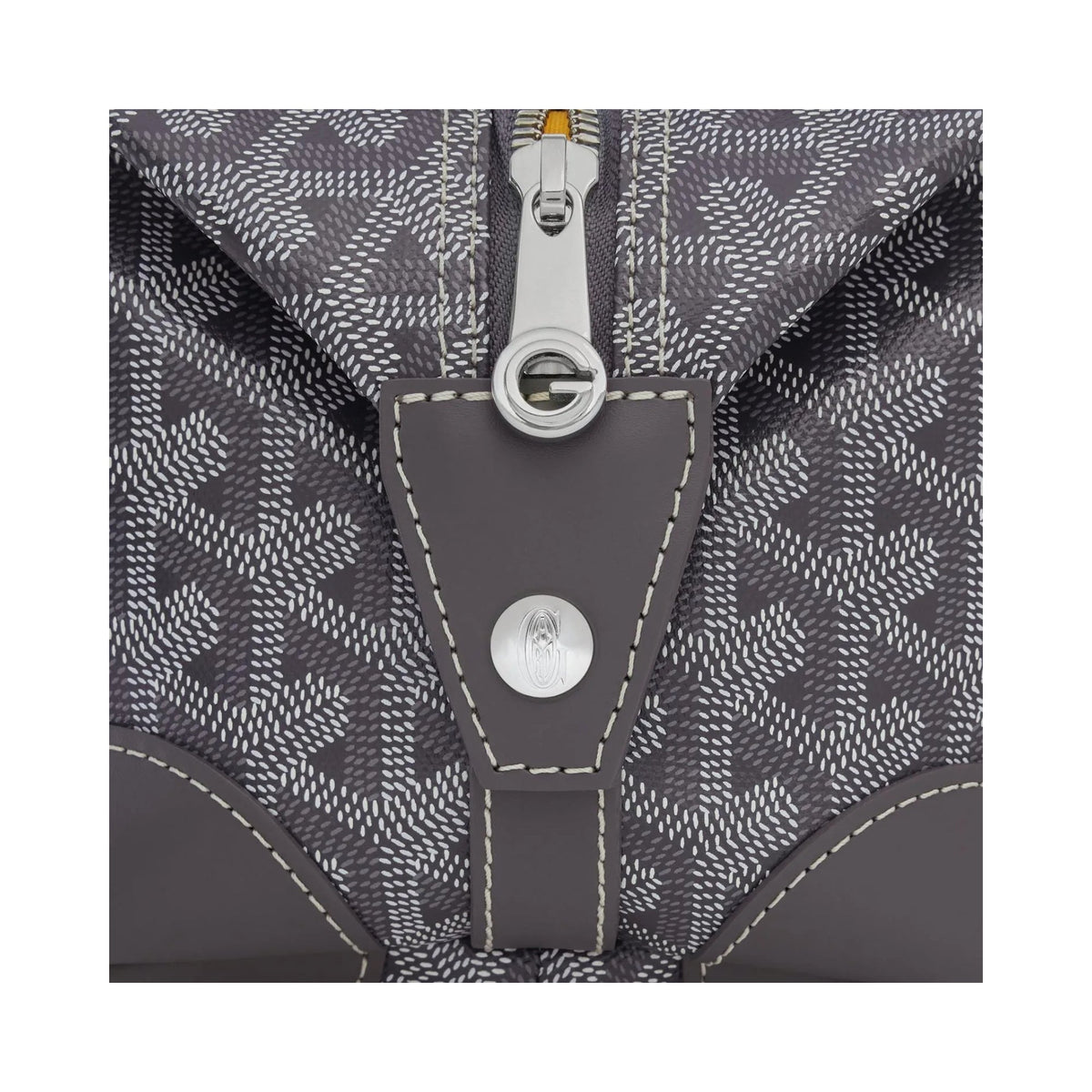Goyard Cap-Vert Grey Chevron Zip Pouch (Clearance Sale)
