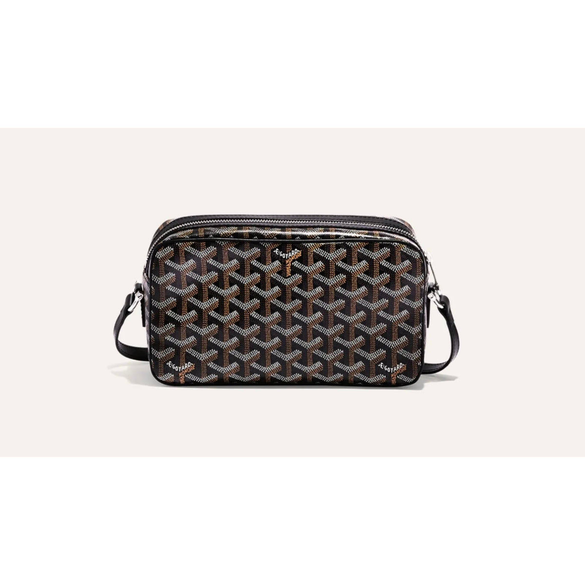 Goyard Classic Black Chevron Camera Crossbody Bag (Clearance Sale)
