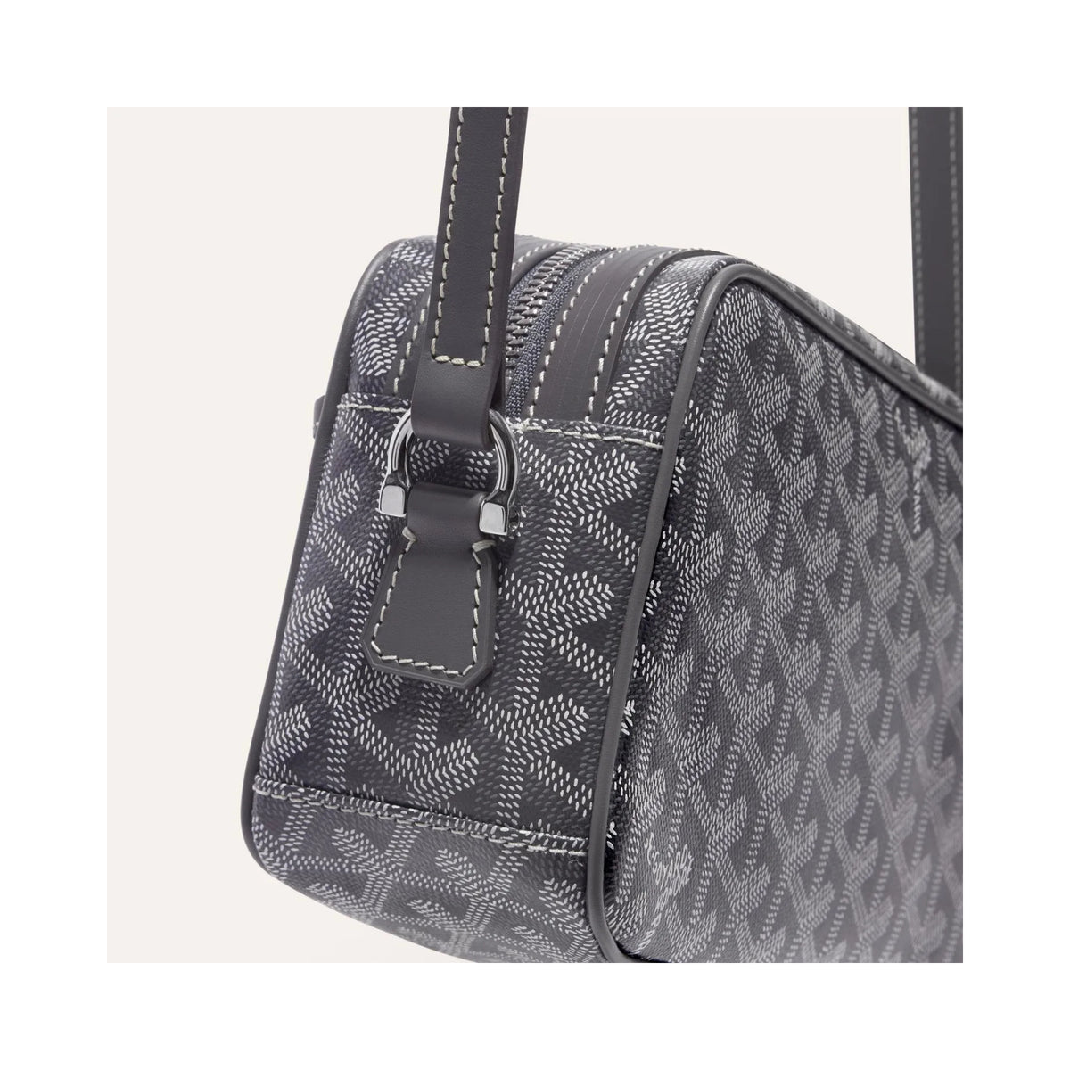 Goyard Slate Grey Chevron Camera Crossbody Bag (Clearance Sale)